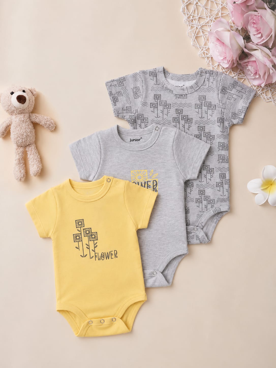 Baby Bodysuit Pack Of 3 5213-73