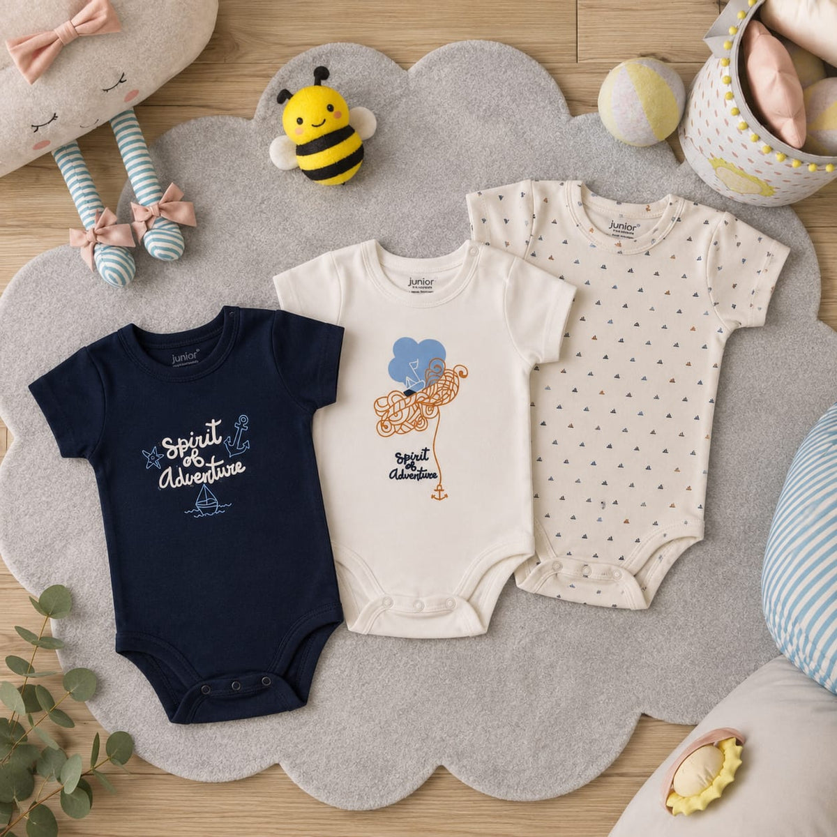 Baby Bodysuit Pack Of 3 5213-76